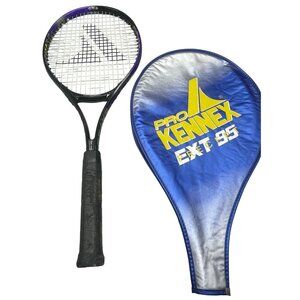 pro kennex precept tennis racquet & case 95 sq. in. purple black READ